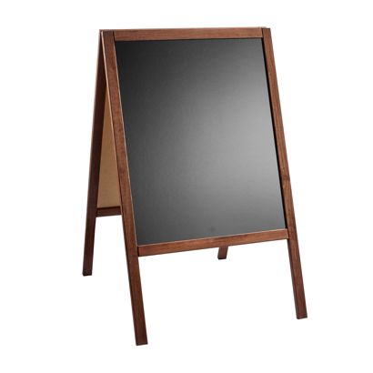 Cavalletto lavagna in legno WOOD-STOP Lite M, lavagna di 53 x 66 effetto legno 