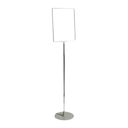Espositore poster, altezza regolabile, A3, argento 