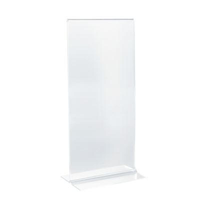 Porta avvisi da banco a T,  acrilico formato verticale | 1/3 A4