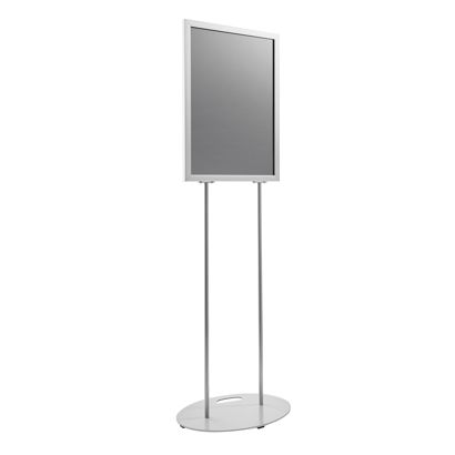 Espositore poster A2 bifacciale, piede ovale null