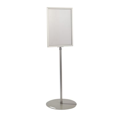Espositore poster A2, altezza regolabile, campo visivo ruotabile di 360° null