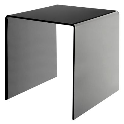 Espositore in acrilico a forma di U, nero 200 x 200 x 200 mm 