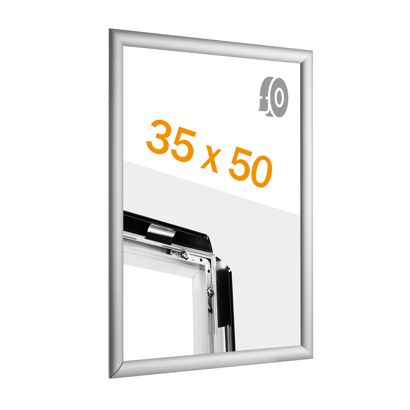 Cornice a scatto, alluminio, B3, autoadesivo, argento 