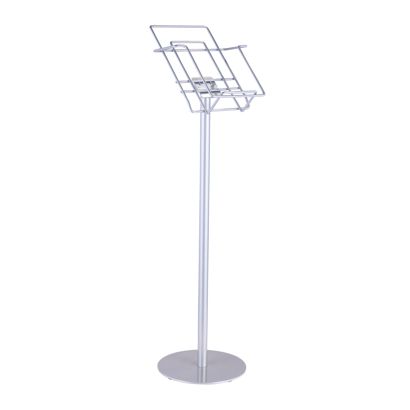 Porta brochure da terra con base JACKSON, 1x A4, argento 