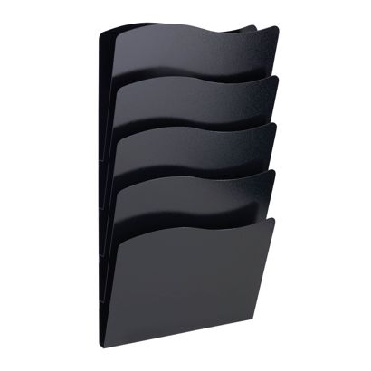 Porta brochure da parete A4 verticale, acciaio PTXG null