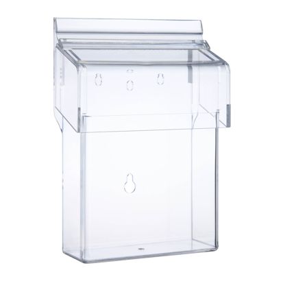 Porta brochure da esterno con coperchio, robusto A6