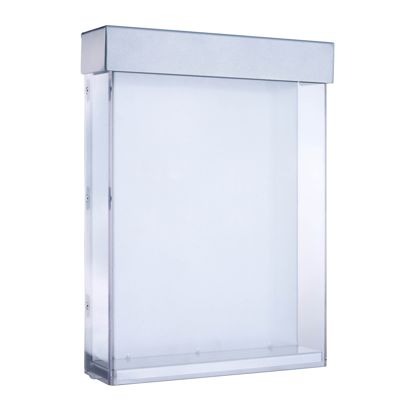 Porta brochure resistente alle intemperie con coperchio, Indisplay Shieldbox, ultra robusto A4
