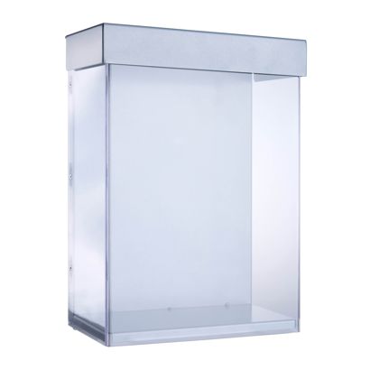 Porta brochure da esterno con coperchio,  extra profondo, Indisplay Shieldbox, ultra robusto A4