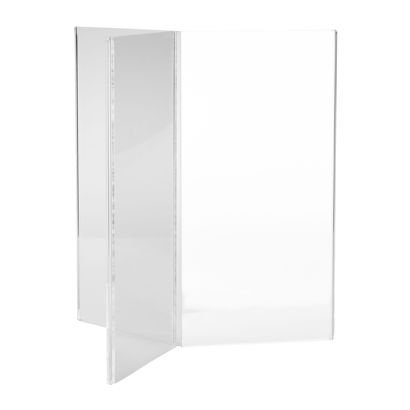 Porta menù, acrilico, 3 lati, DL (105 x 210 mm)