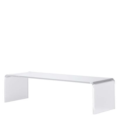 Espositore a ponte, acrilico, trasparente, rettangolare 200 x 50 x 70 mm 