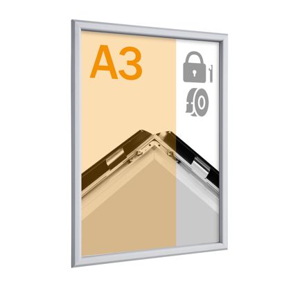 Cornice a scatto di sicurezza A3, 19 mm, autoadesiva 