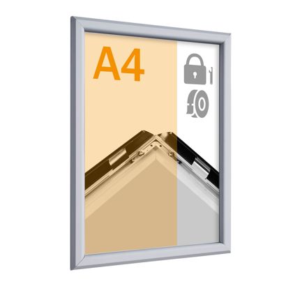 Cornice a scatto di sicurezza A4, 19 mm, autoadesiva 