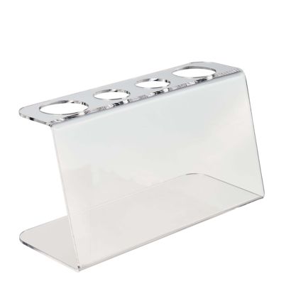 Porta coni gelato, acrilico, 4 fori, trasparente 
