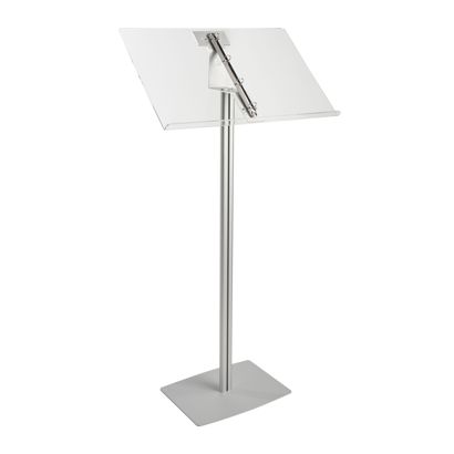 Porta menu con anelli, 2 x A4, argento 