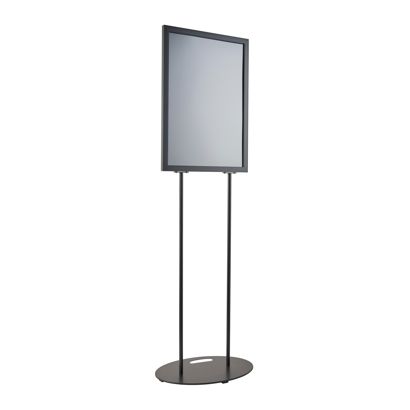Espositore poster A2 bifacciale, piede ovale null