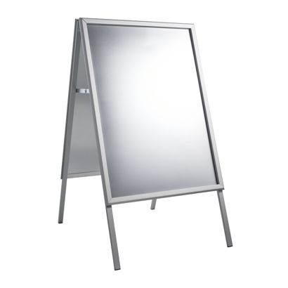 Cavalletto pubblicitario A1 SOLID-STOP Pro, 32 mm, angoli squadrati, guarnizione null