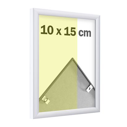 Cornice per foto in alluminio, stirene trasparente null | 10 x 15 cm | null