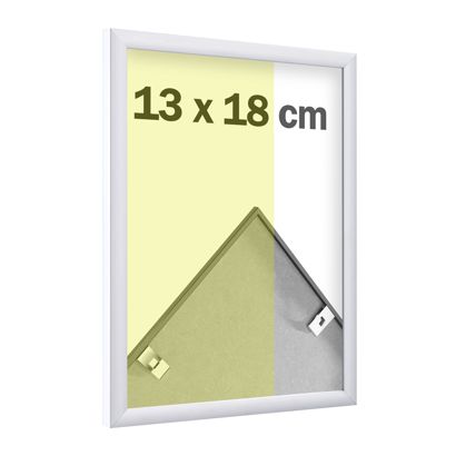 Cornice per foto in alluminio, stirene trasparente null | 13 x 18 cm | null
