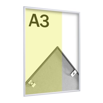 Cornice per foto in alluminio, stirene trasparente null | A3 29,7 x 42 cm | null