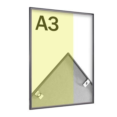 Cornice per foto in alluminio, stirene trasparente null | A3 29,7 x 42 cm | null