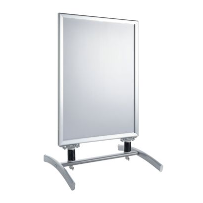 Cavalletto pubblicitario SPIDER A1, antivento, profilo 32 mm, argento argento 