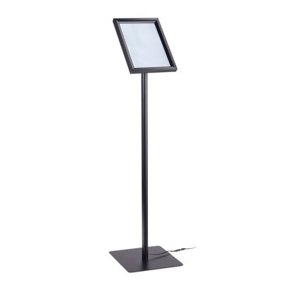 Espositore a leggio LED A4 con cornice a scatto null