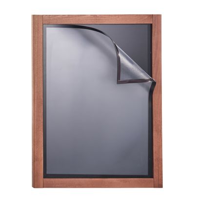 Lavagna in legno MULTI, con lavagna da gesso e cornice magnetica A2 42 x 59,4 cm