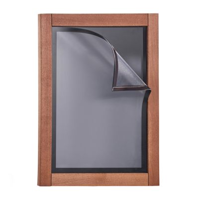 Lavagna in legno MULTI, con lavagna da gesso e cornice magnetica A3 29,7 x 42 cm