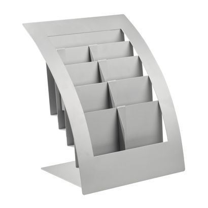 Porta brochure da tavolo VARIA, A4/ A5/ DIN lungo, scomparti 5