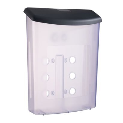 Porta brochure resistente alle intemperie con coperchio, A4, nero, molto robusto  