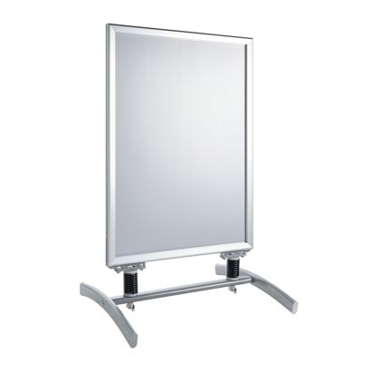 Cavalletto pubblicitario SPIDER A1, antivento, profilo 32 mm, argento argento 