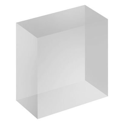 Blocco acrilico, trasparente 50 x 50 x 25 mm 
