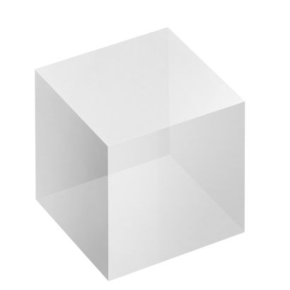 Blocco acrilico, trasparente 50 x 50 x 50 mm 