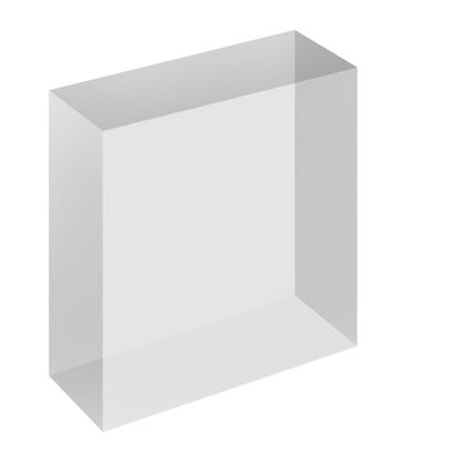 Blocco acrilico, trasparente 100 x 100 x 40 mm 