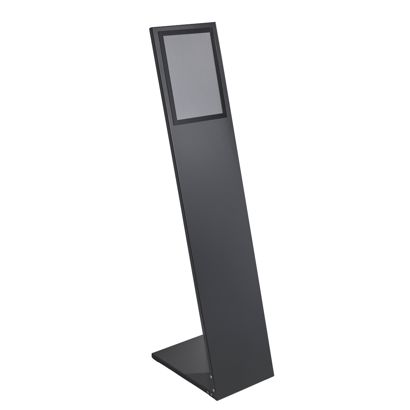 Espositore a leggio PLANAR A4 con cornice magnetica grigio scuro 