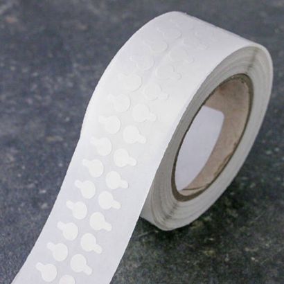 Bollini biadesivi, debole/debole 10 mm | 5000 pz