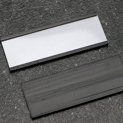 Supporto per etichette, profilo a C, magnetico, sezioni 40 mm | 100 mm | non autoadesivo 