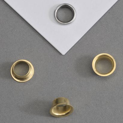 Occhielli per carta n° 8E 5 lungo - 5,5mm - 4,7mm  | ottonato 