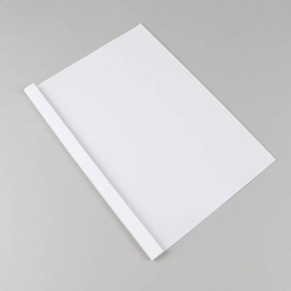 Cartellina a rilegatura termica A4, cartoncino, per un massimo di 60 fogli, bianco  6 mm
