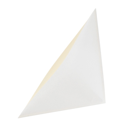 Tasche triangolari, autoadesivo, carta 100 x 100 mm | bianco