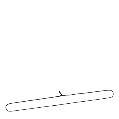 Anello elastico con nodo 200 mm | nero
