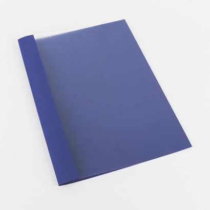 Cartellina per rilegatura con occhielli A4, struttura in lino, 25 fogli, blu | 2 mm