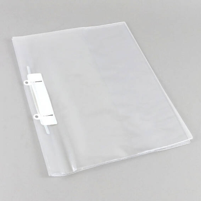 Cartellina per opuscoli A4 con tasca trasparente, patta di archiviazione e tasca per inserimento, PVC, trasparente 