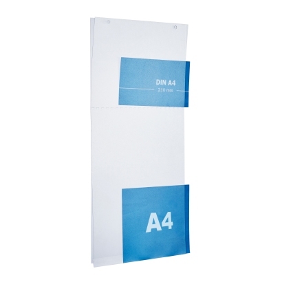 Porta cartelloni, PCV rigido A4 formato verticale e A5 formato orizzontale