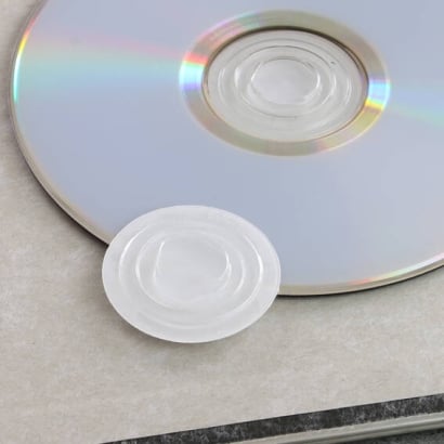 Supporti porta CD - clips porta CD, 35 mm, trasparente 