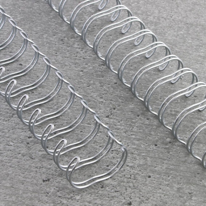 Spirali metalliche, passo 2:1, A4 28,5 mm (1 1/8") | argento