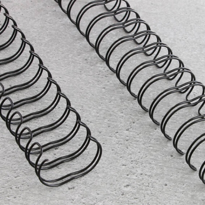Spirali metalliche, passo 2:1, A4 9,5 mm (3/8") | nero