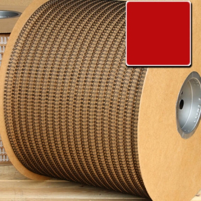 Spirali metalliche in bobina, passo 3:1 6,9 mm (1/4") | rosso