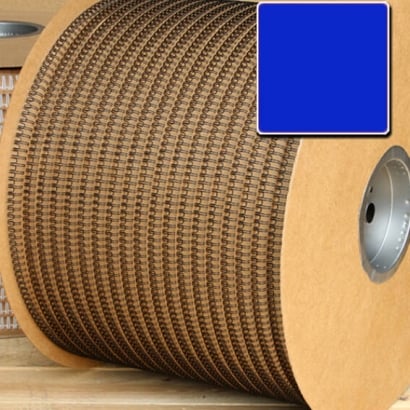 Spirali metalliche in bobina, passo 3:1 6,9 mm (1/4") | blu