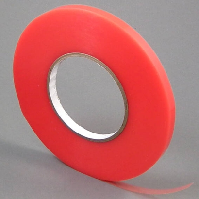 Nastro biadesivo di PET, adesivo acrilico forte, copertura di pellicola rossa, TLM21 9 mm